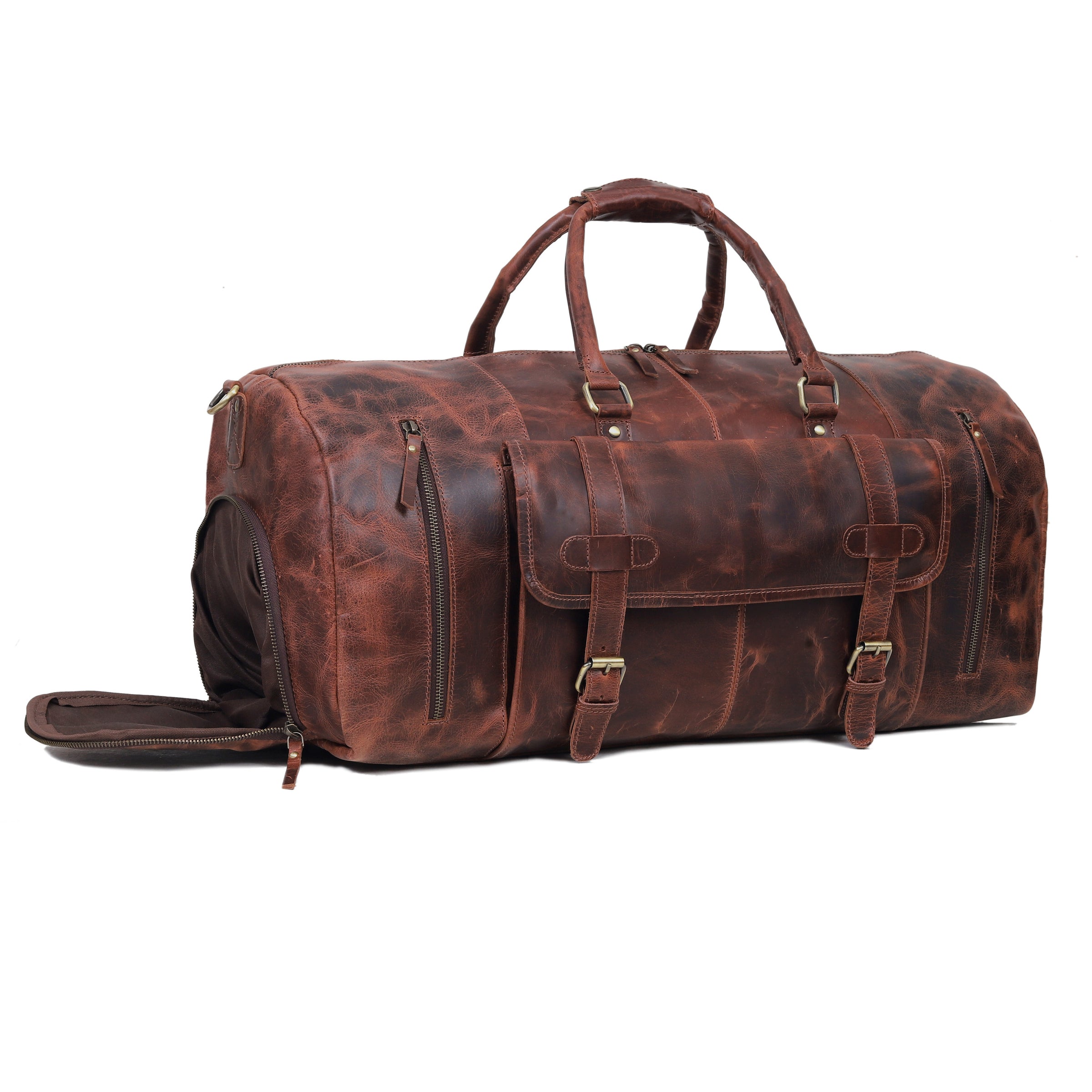 denver leather travel duffel bag RIO Leather Duffle Bag