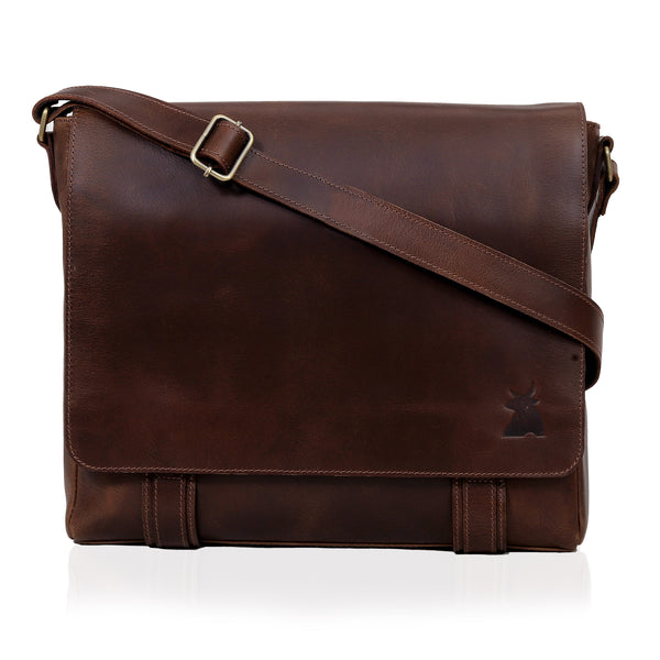 ATLANTA LEATHER MESSENGER BAG