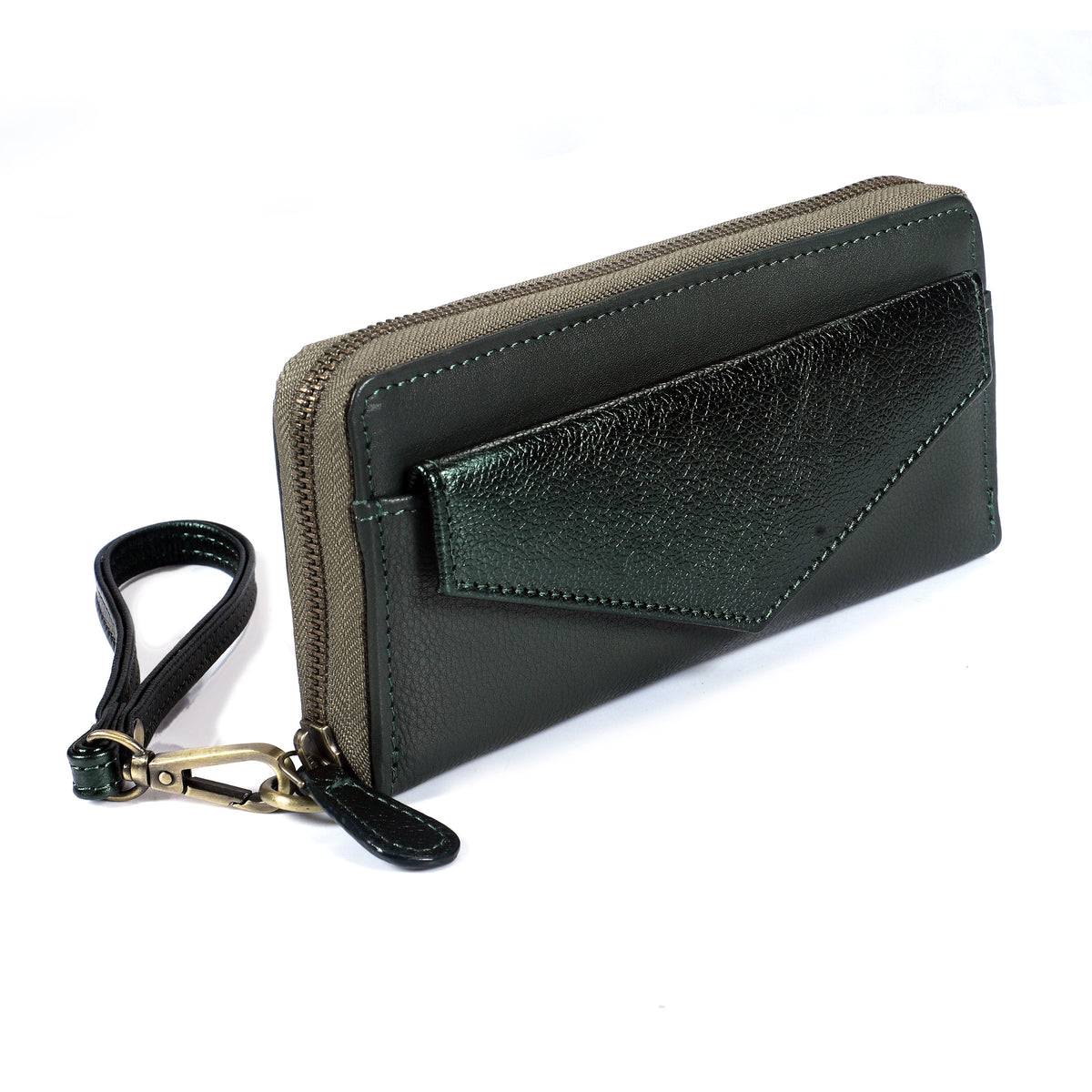 LUXE LEATHER WALLET - FORSET GREEN