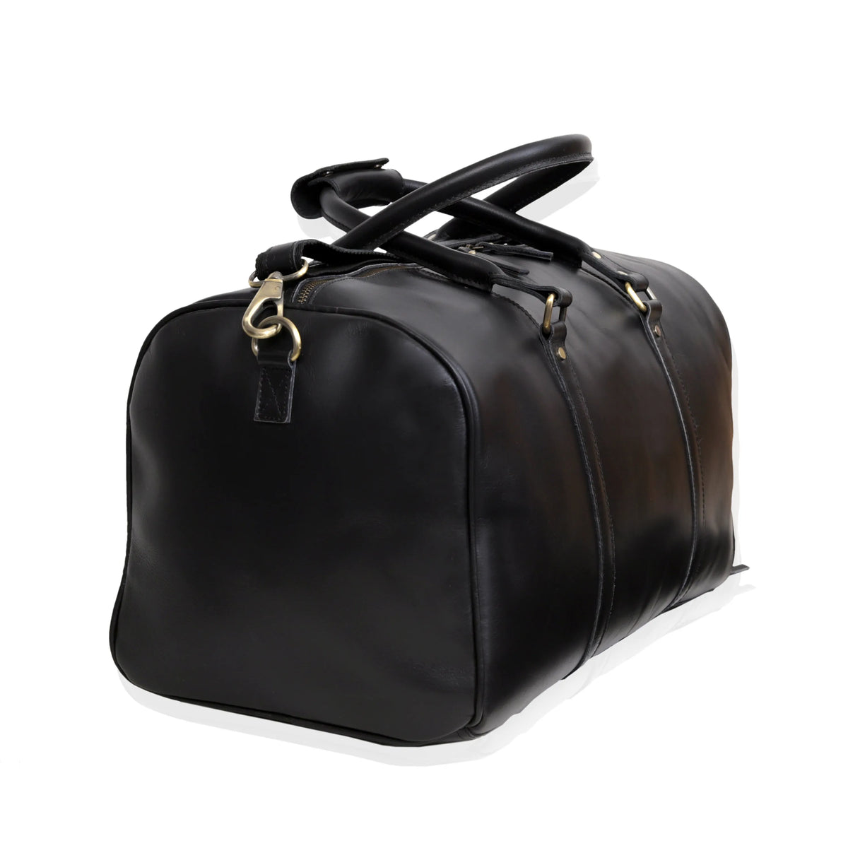 Genuine Leather Travel And Work Combo Set - Black - denverleathercraft