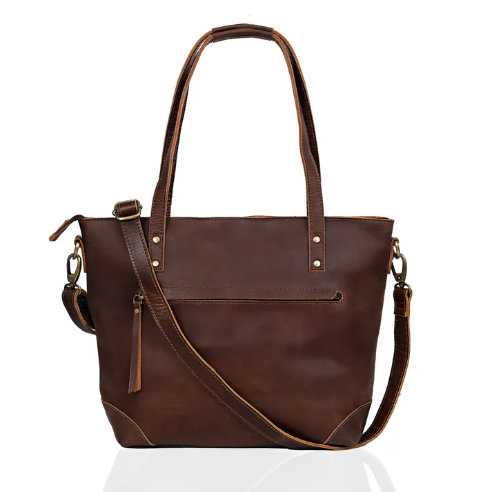 Marilyn Buffalo Leather Tote + Free Wallet & Coin Purse - denverleathercraft