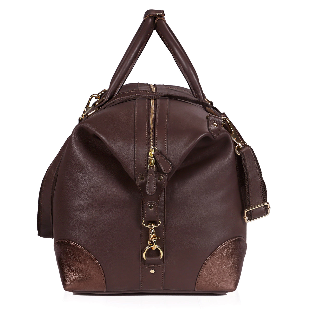 LUXE DUTCH LEATHER UNISEX DUFFEL BAG & TOILETRY BAG COMBO