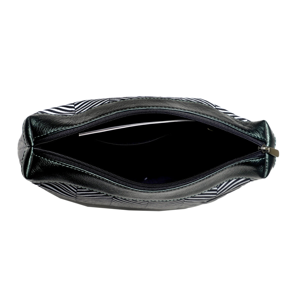 SEINNA LEDERTASCHE - KIESELGLAS METALLIC BEERE LILA