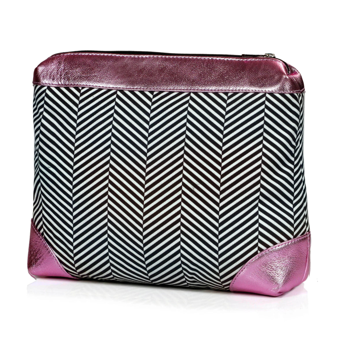 SEINNA LEDERTASCHE - KIESELGLAS METALLIC BEERE LILA