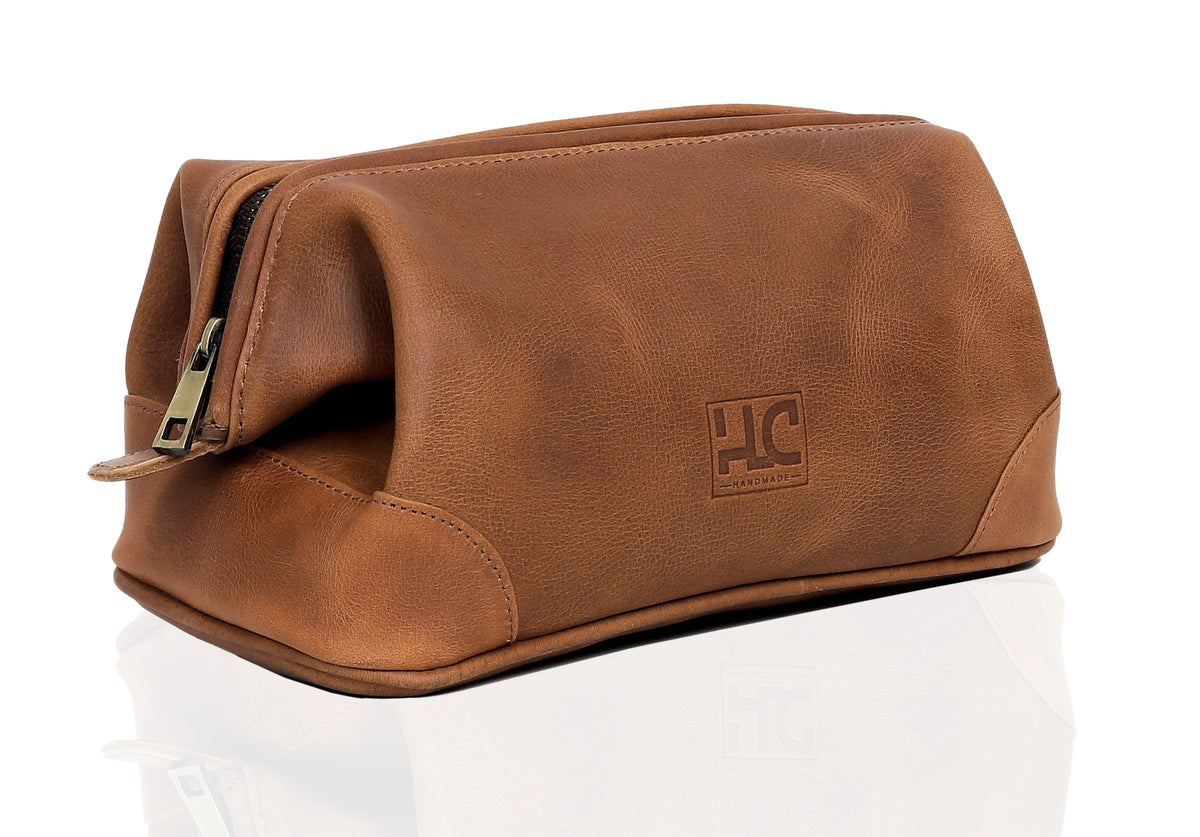 PREMIUM LEATHER TOILETRY DOPP KIT - denverleathercraft