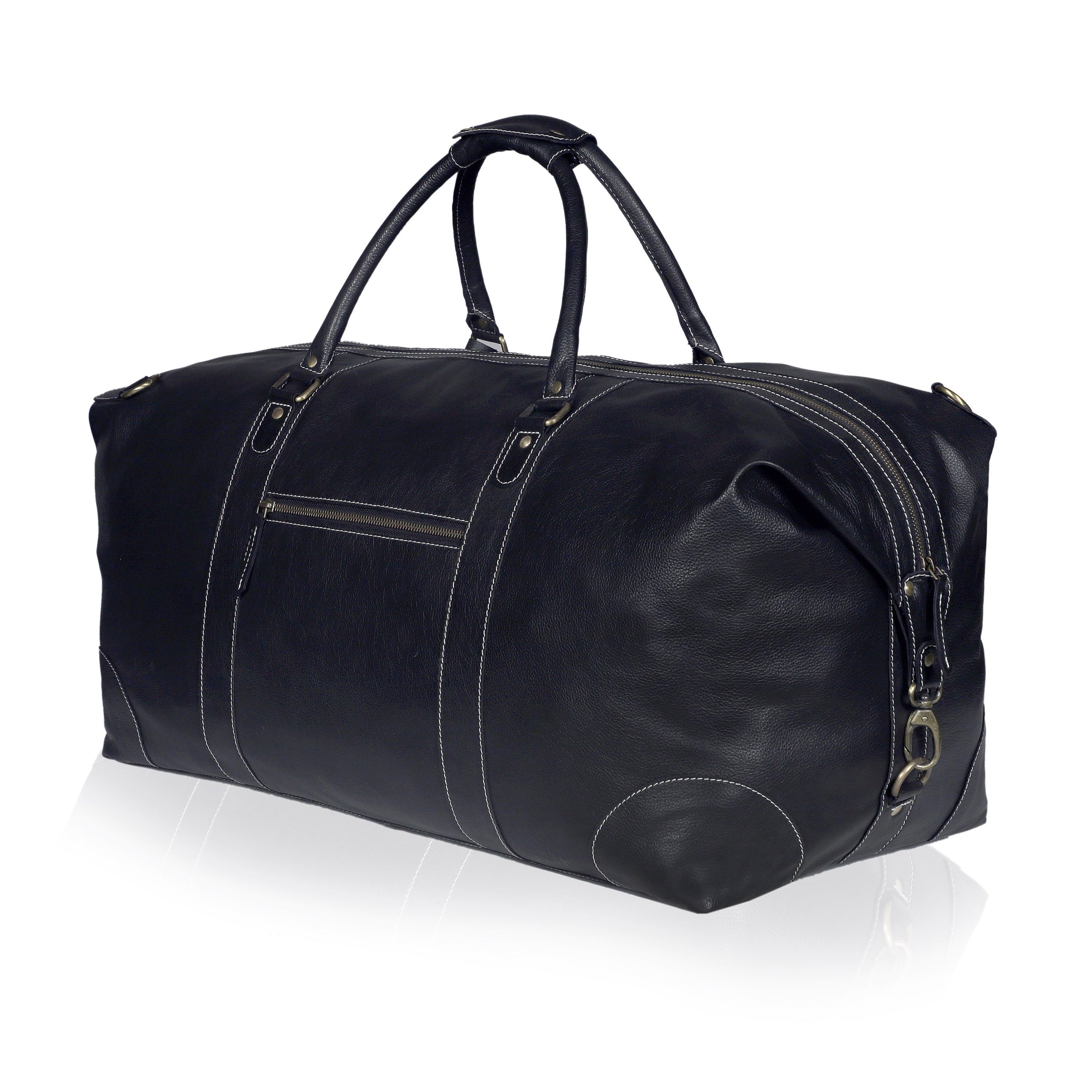 black travel bags for men DUTCH LEATHER DUFFEL BAG MEN