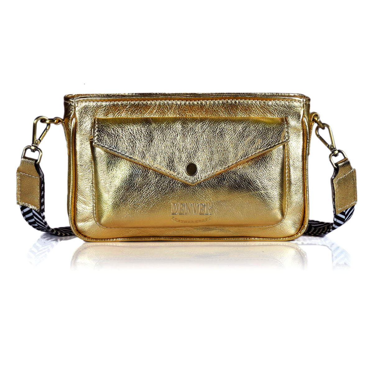 Leather Camera Bag Purse For Women - RICH GOLDEN