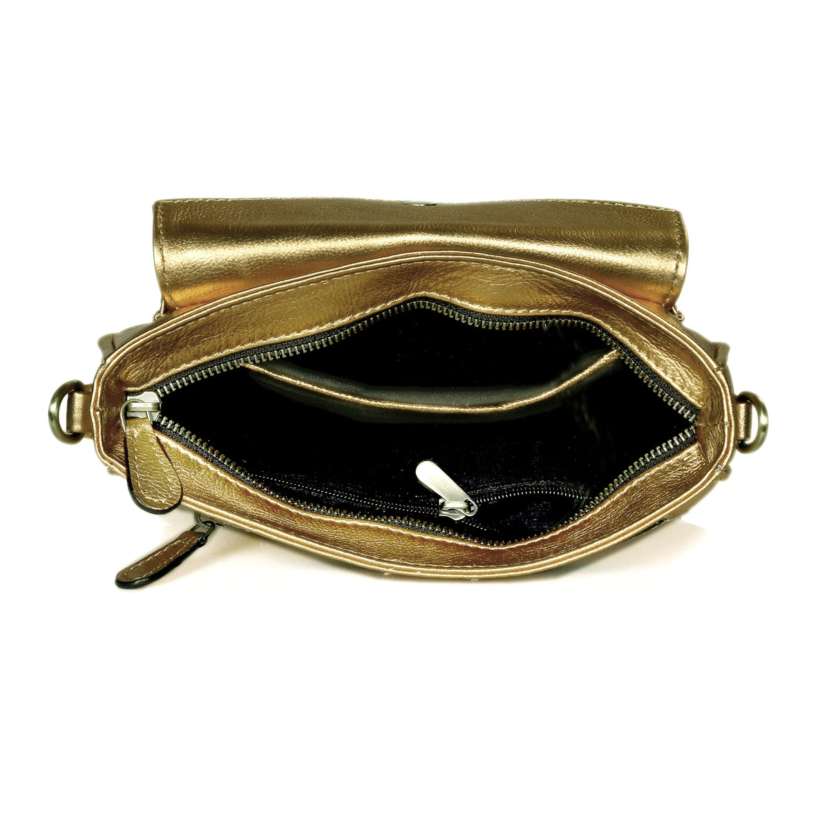 Leather Camera Bag Purse For Women - RICH GOLDEN