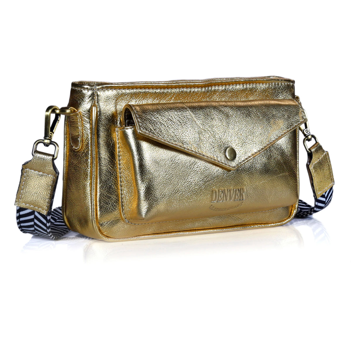 Leather Camera Bag Purse For Women - RICH GOLDEN