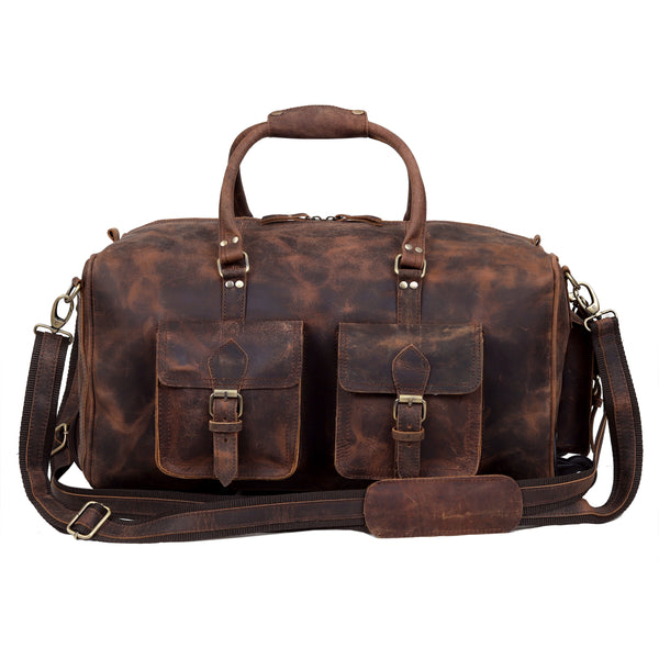 DENVER WHEELY DUFFEL & OSLO LEATHER BACKPACK-COMBO