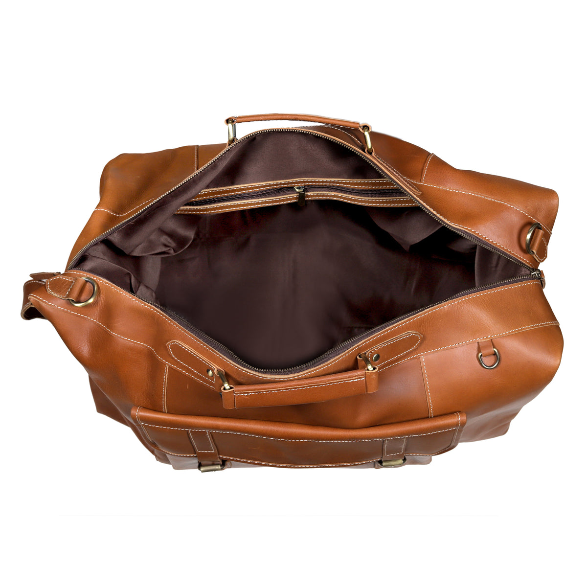 DUTCH LEATHER BIG POCKET DUFFEL