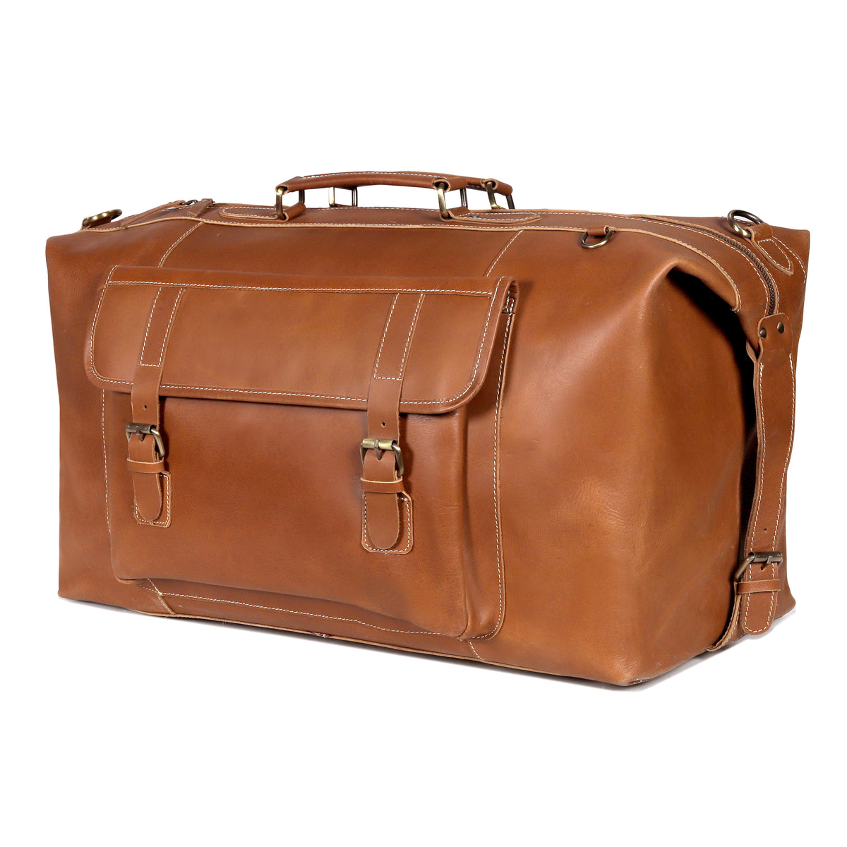 DUTCH LEATHER BIG POCKET DUFFEL