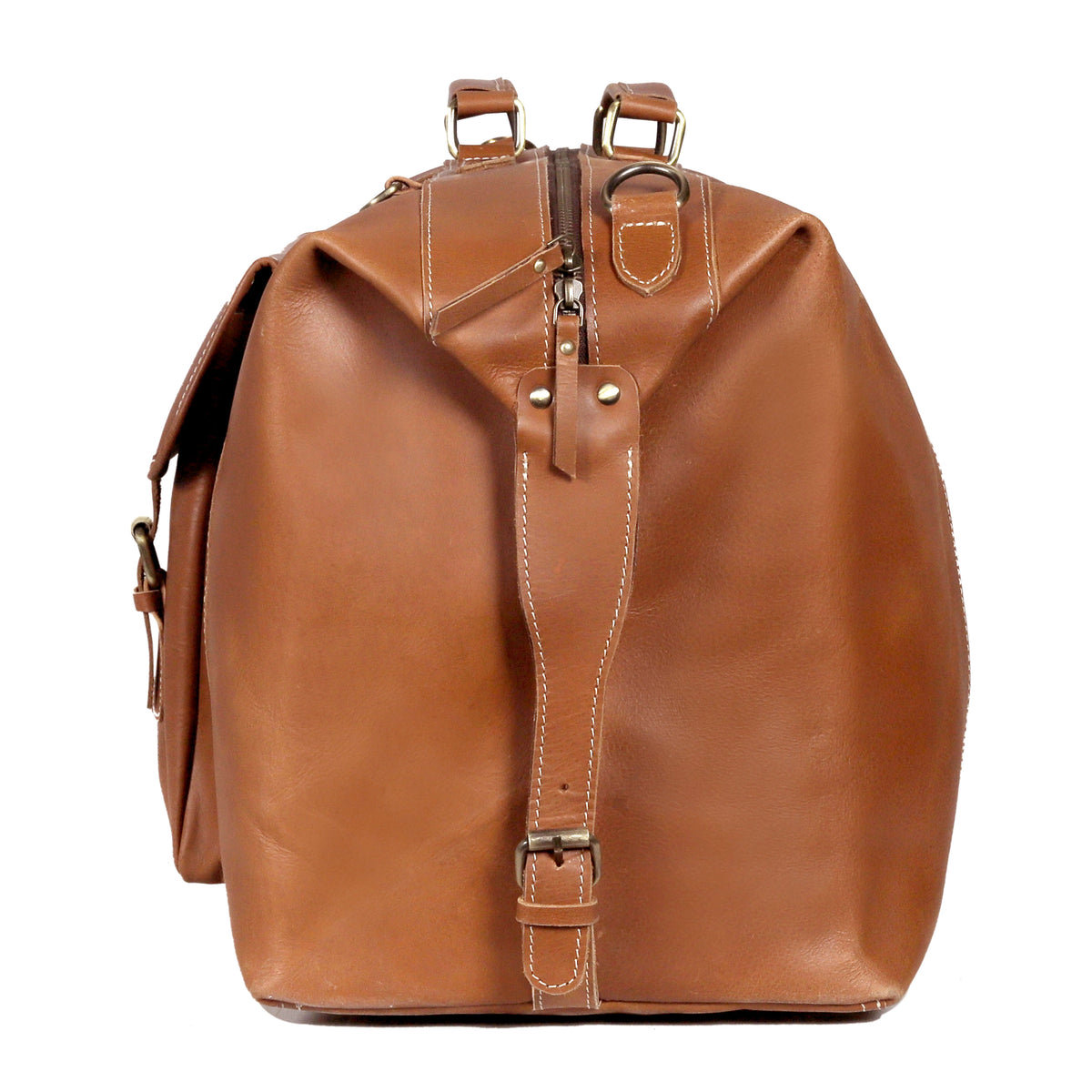 DUTCH LEATHER BIG POCKET DUFFEL