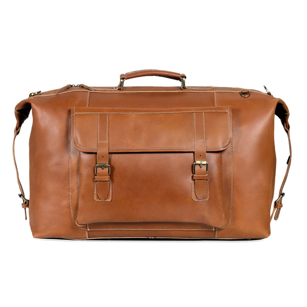 DUTCH LEATHER BIG POCKET DUFFEL