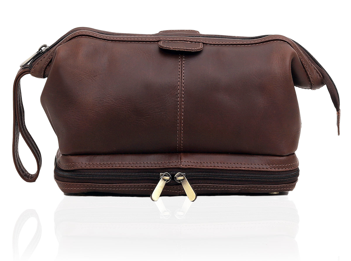 DELAWARE LEATHER TOILETRY & DOPP KIT