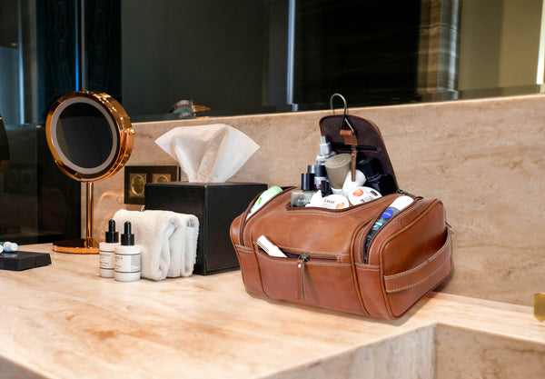 DENVER LEATHER TOILETRY