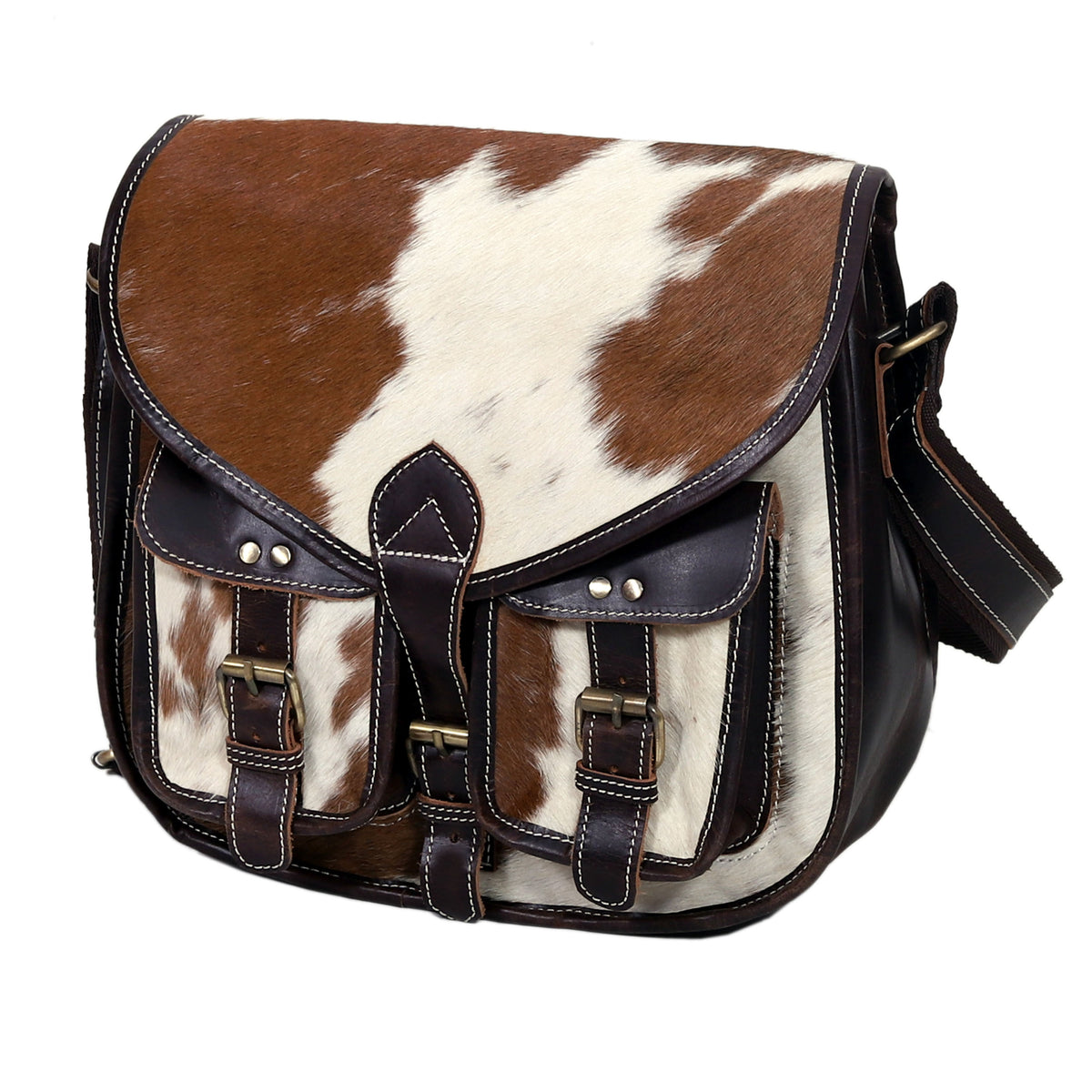 JULIE HAIRON LEATHER CROSSBODY BAG