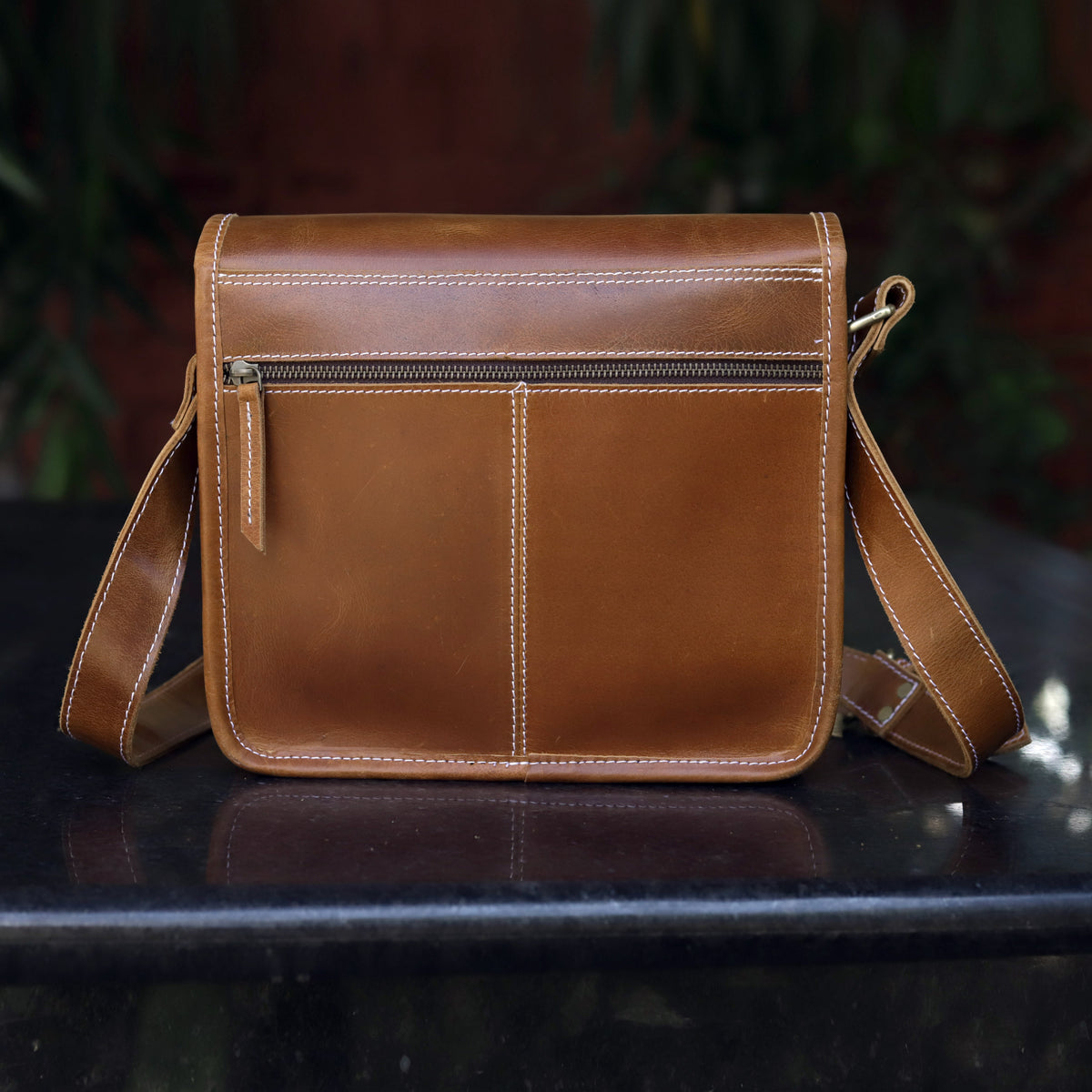 GEORGIA LEATHER CROSSBODY SATCHEL BAG