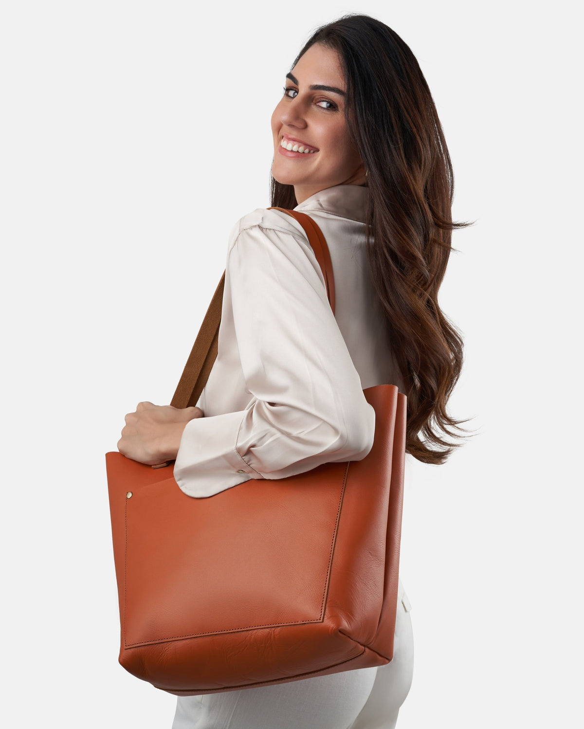 Classic Leather Tote Bag - denverleathercraft