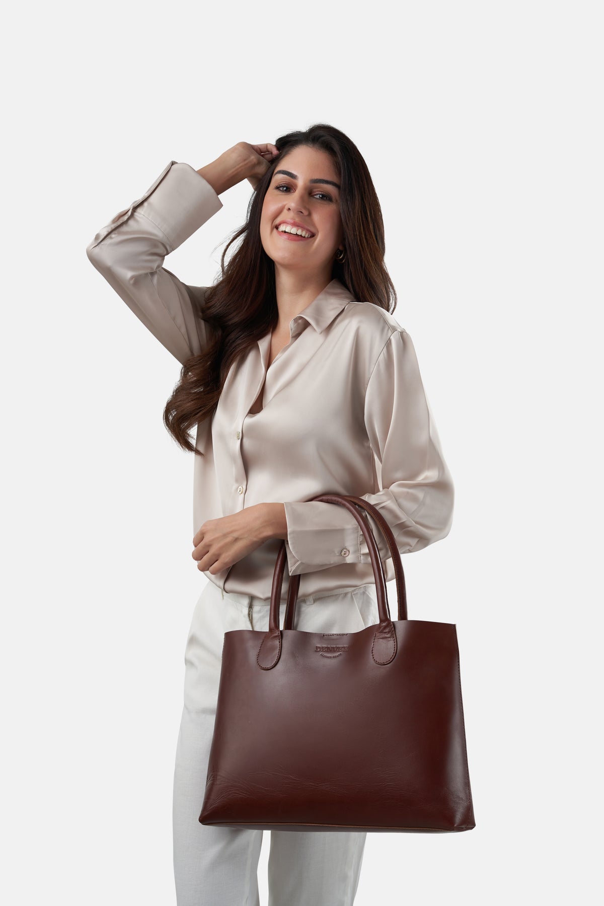 Brown Leather Hand Bag