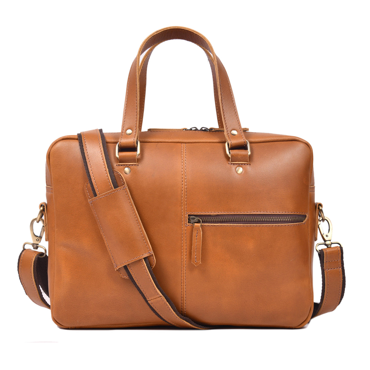 Executive Leather Messenger Bag - denverleathercraft