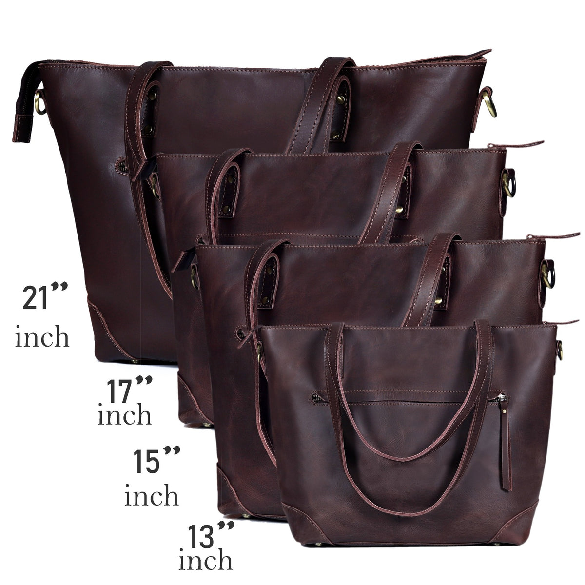 MARILYN BUFFALO LEATHER TOTE BAG - denverleathercraft