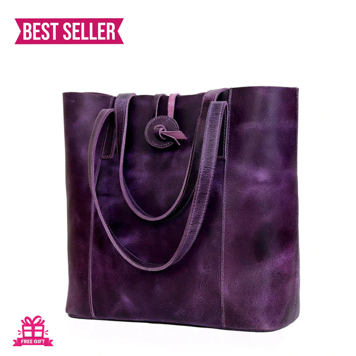 SEINNA LEATHER TOTE BAG