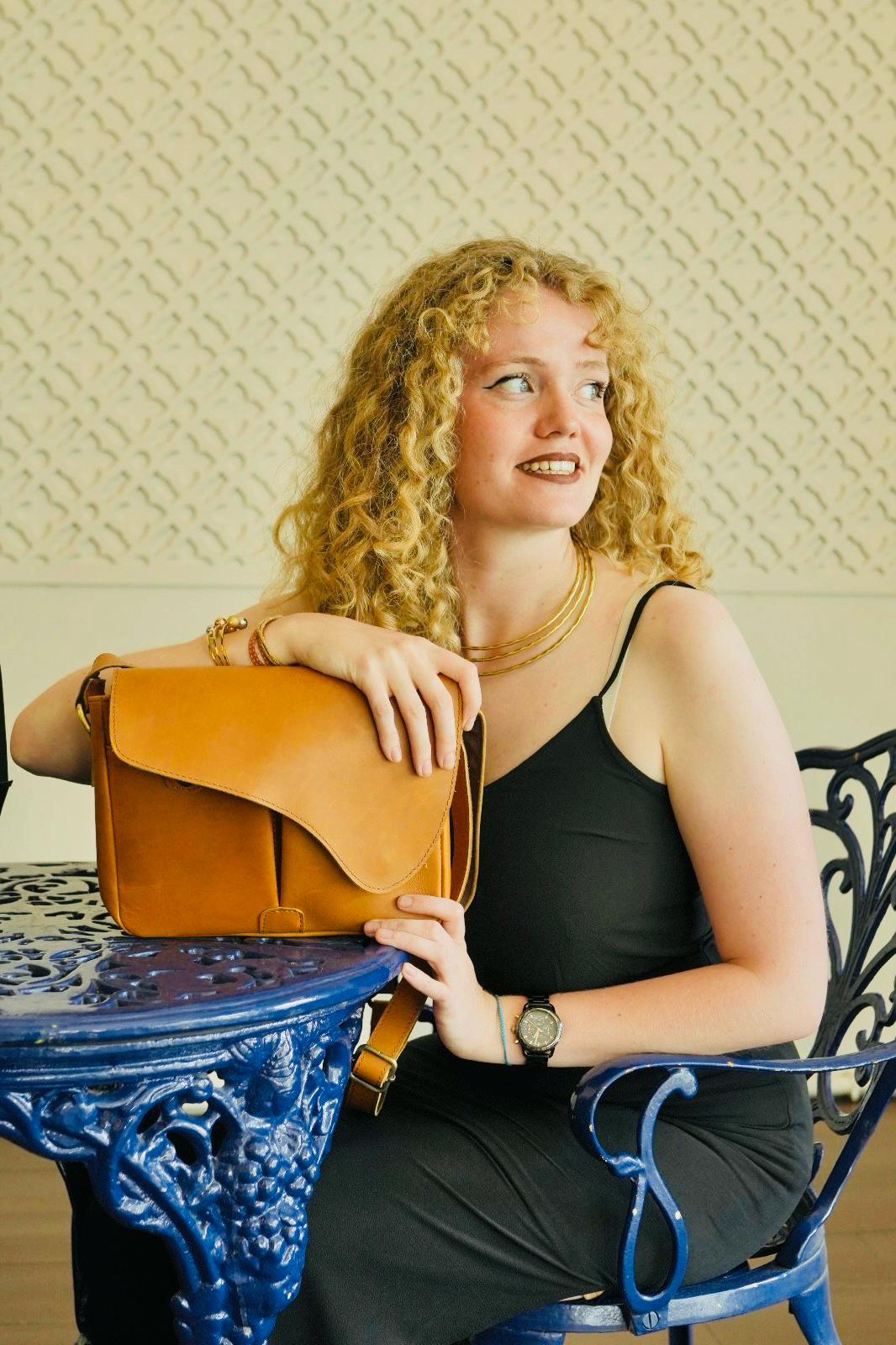 Gracy Full Grain Leather Crossbody Bag