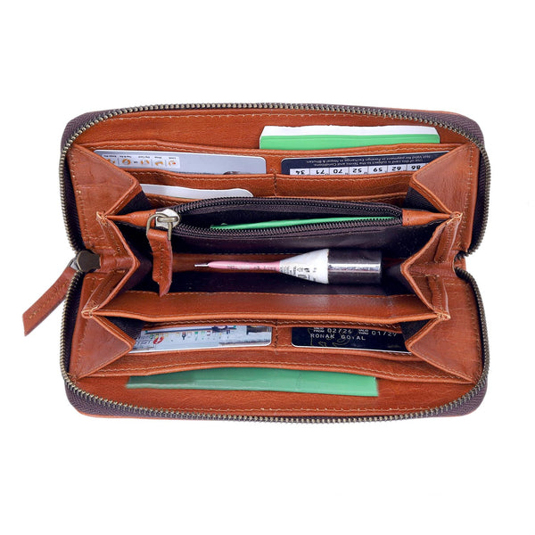 Seine Leather Wallet - BROWN