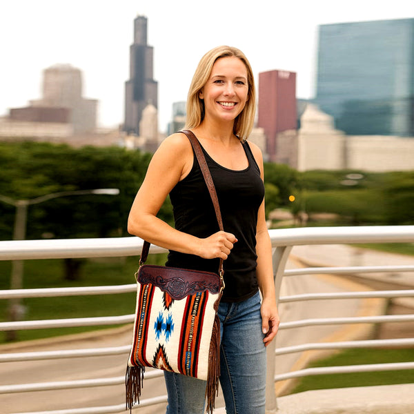 TOOLED LEATHER PURSE