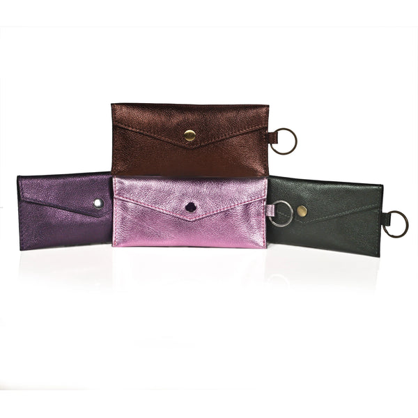LUXE LEATHER COIN PURSE - LILAC