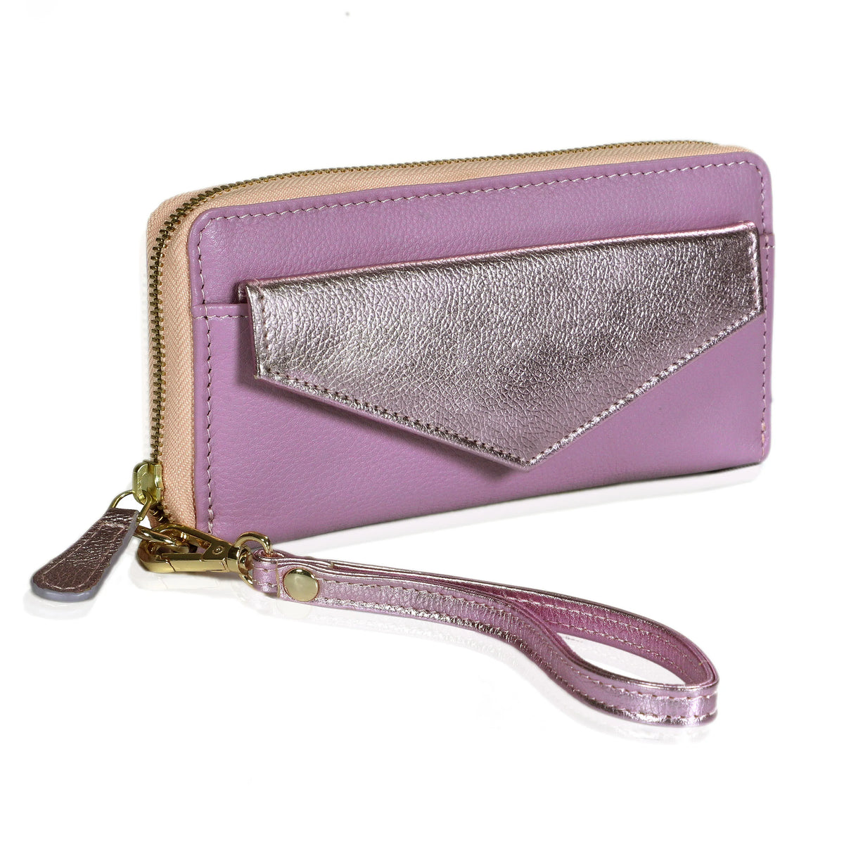 LUXE LEATHER WALLET - LILAC