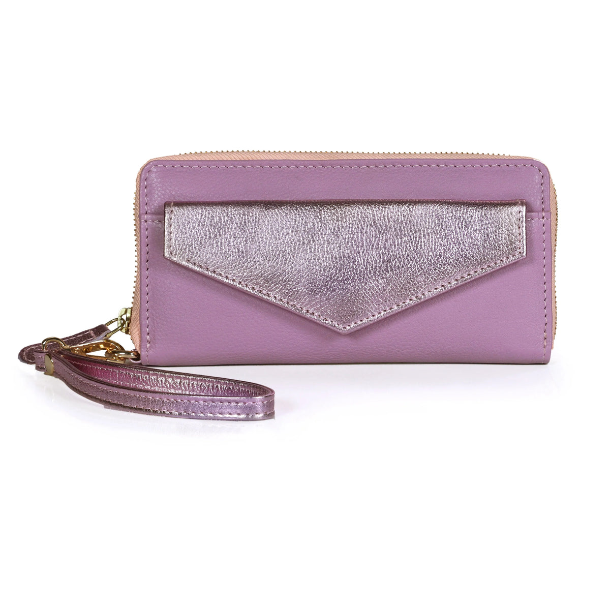 LUXE LEATHER WALLET - LILAC