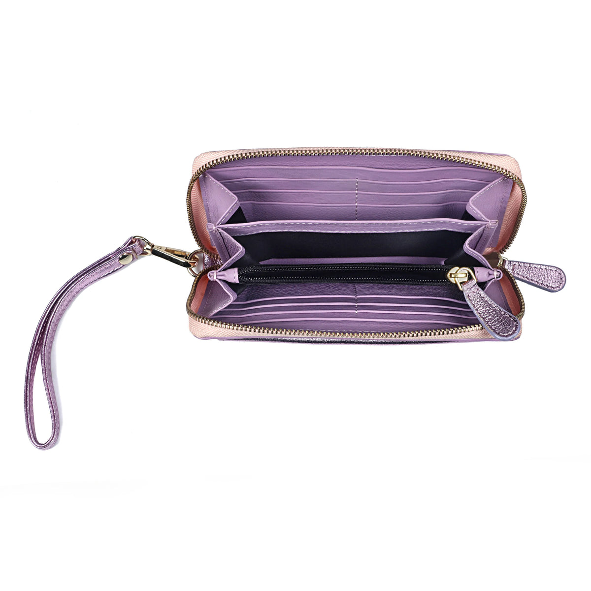 LUXE LEATHER WALLET - LILAC