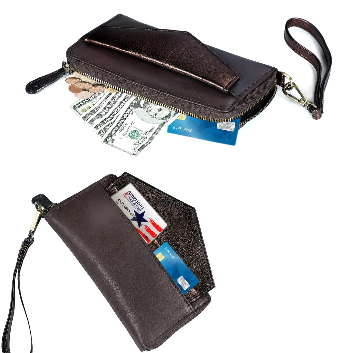LUXE LEATHER WALLET - LILAC