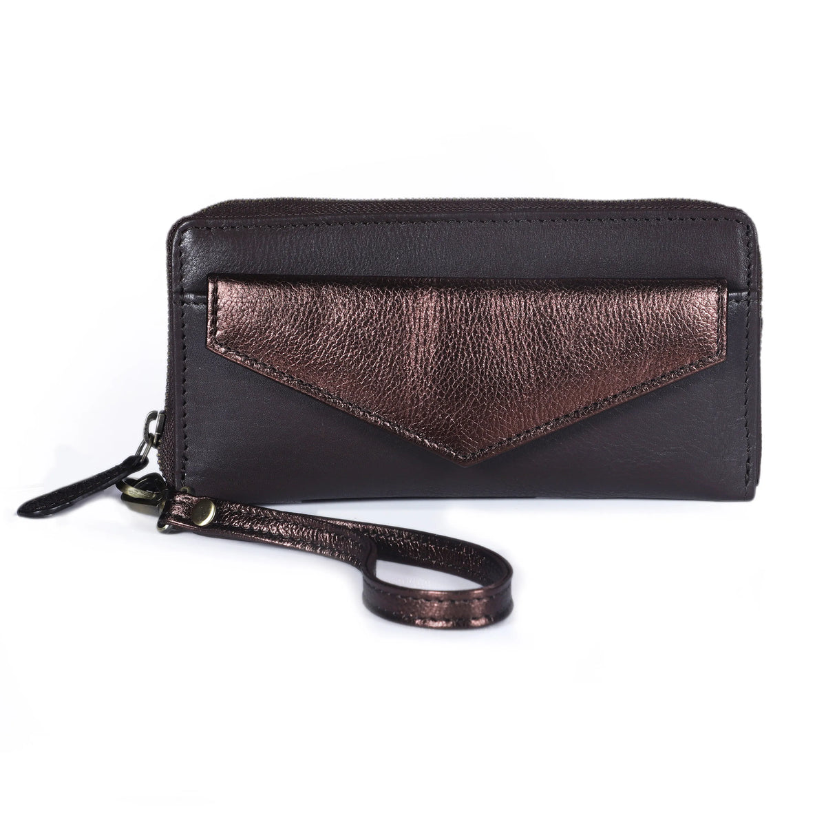 LUXE LEATHER WALLET - CHOCO BROWN