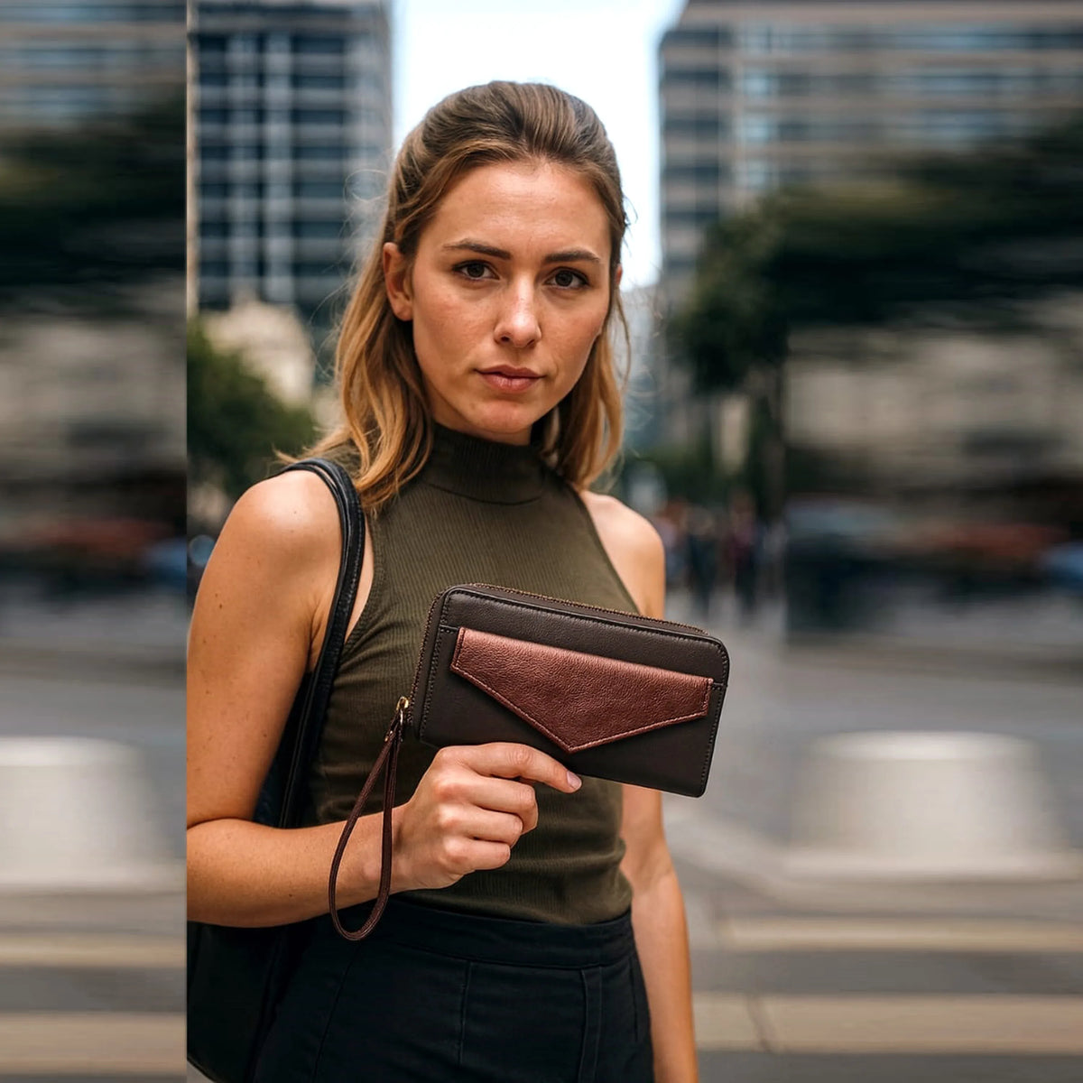 LUXE LEATHER WALLET - LILAC