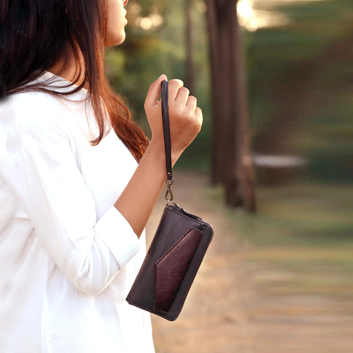 LUXE LEATHER WALLET - LILAC