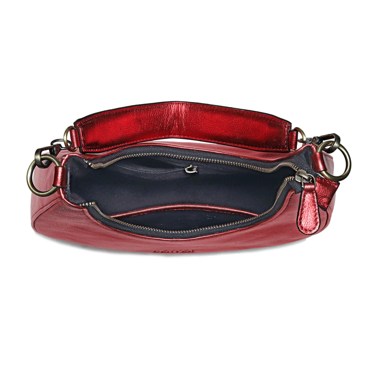 HALF MOON LEATHER PURSE
