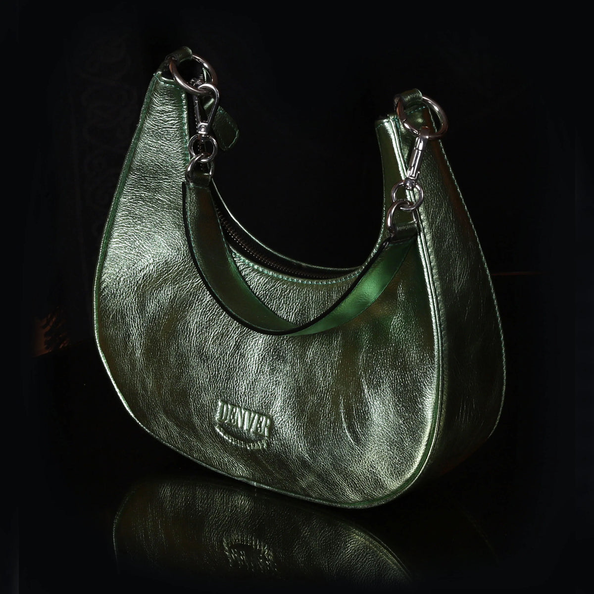 HALF MOON LEATHER PURSE