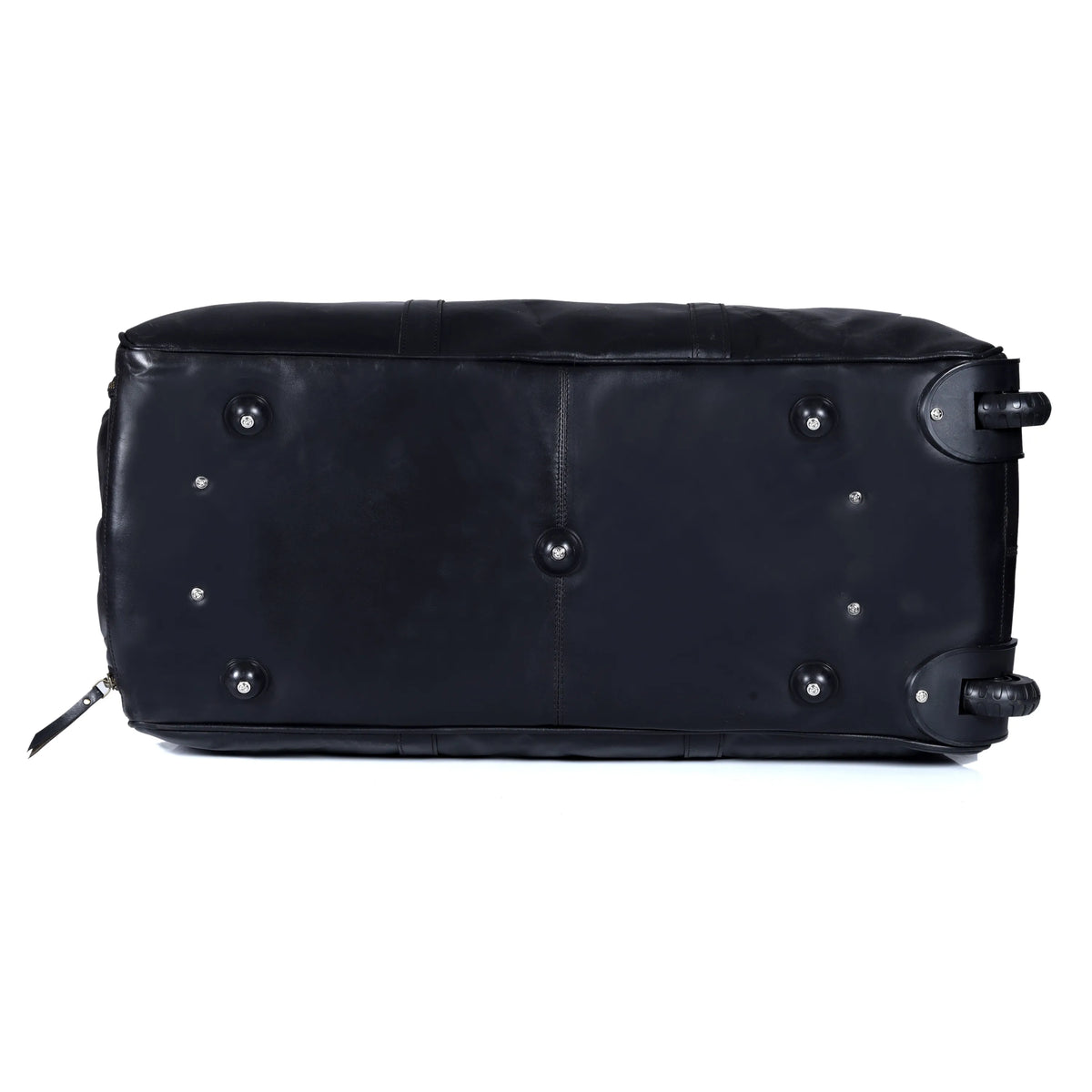 Premium Leather Trolley Duffle Bag