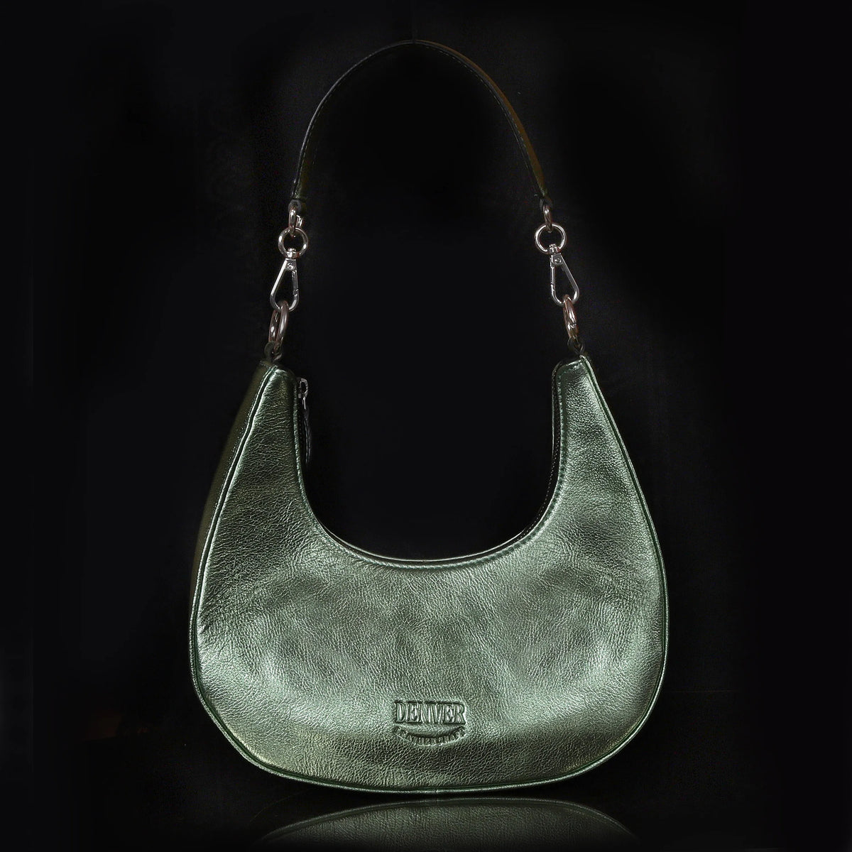 HALF MOON LEATHER PURSE