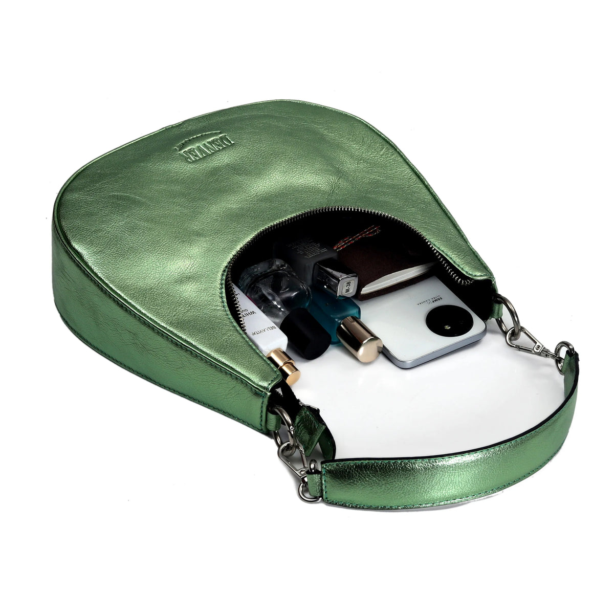 HALF MOON LEATHER PURSE