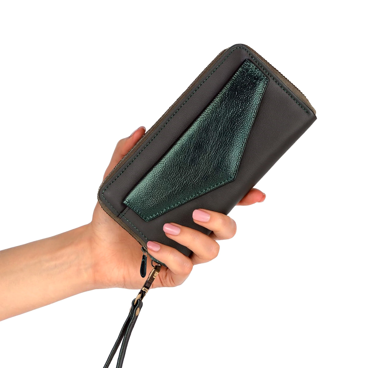 LUXE LEATHER WALLET - FORSET GREEN