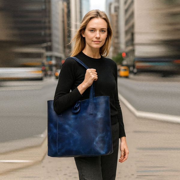 SEINNA LEATHER TOTE BAG