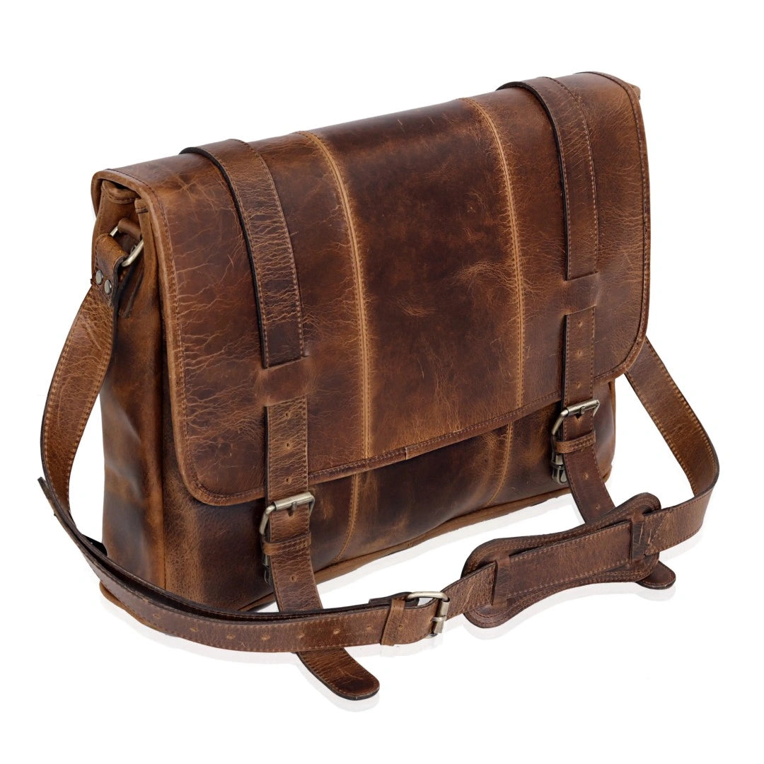 Walker Premium Leather Messenger Bag