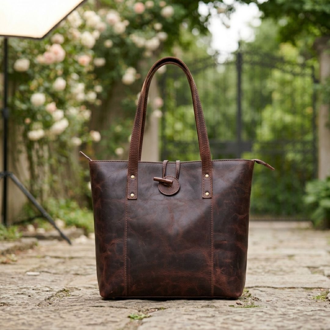 Savannah Almost Perfect Leather Tote Bag