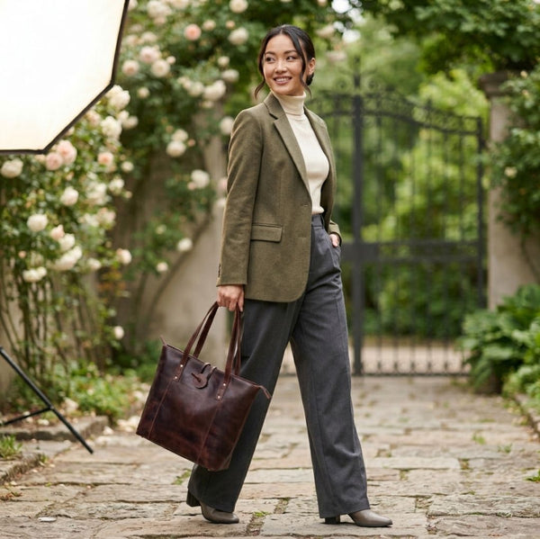 Savannah Almost Perfect Leather Tote Bag